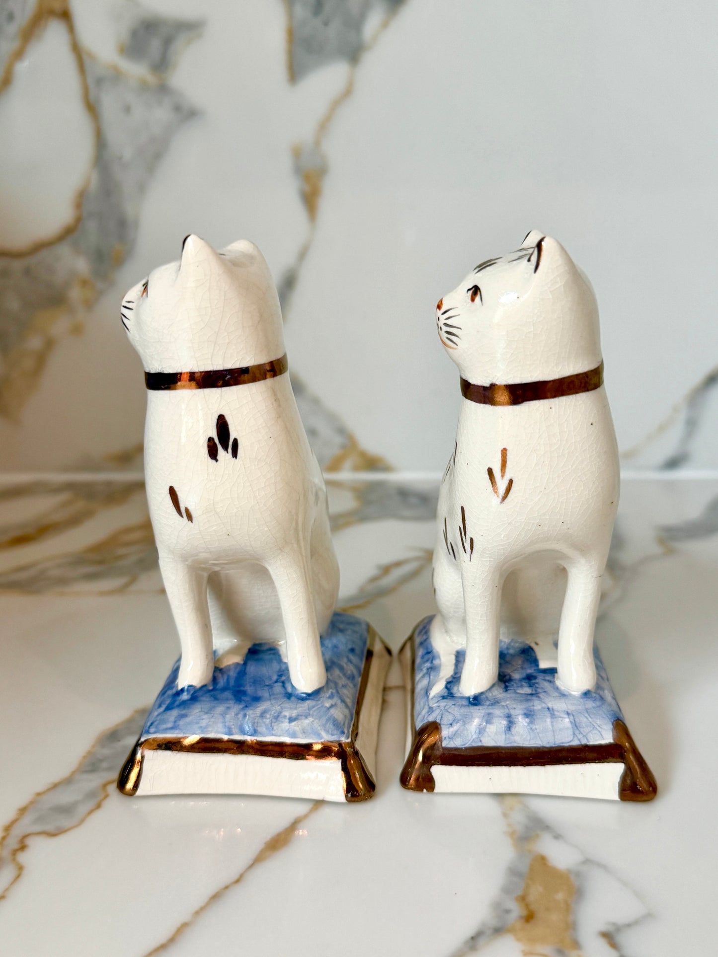 ヴィンテージ アンティーク スタッフォードシャーキャット Vintage Antique Staffordshire Cats My Happy London Home マイ・ハッピー・ロンドン・ホーム