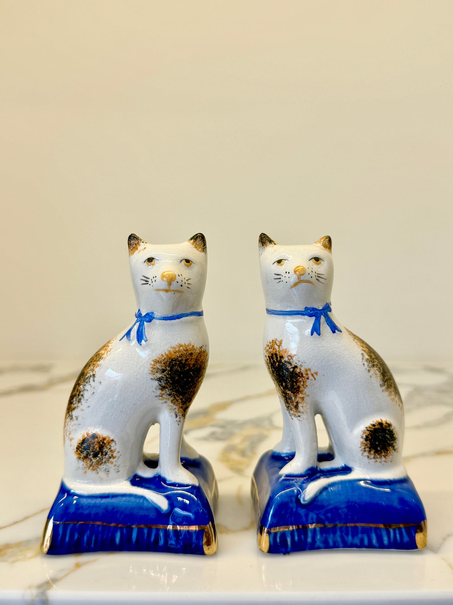 ヴィンテージ アンティーク スタッフォードシャーキャット Vintage Antique Staffordshire Cats My Happy London Home マイ・ハッピー・ロンドン・ホーム