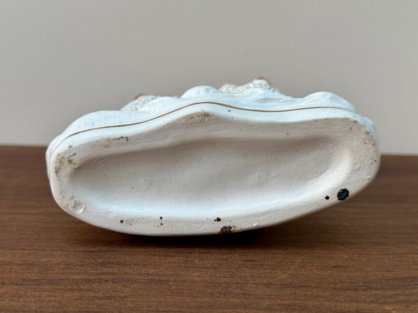 アンティーク、スタッフォードシャー プードルのスピルベース