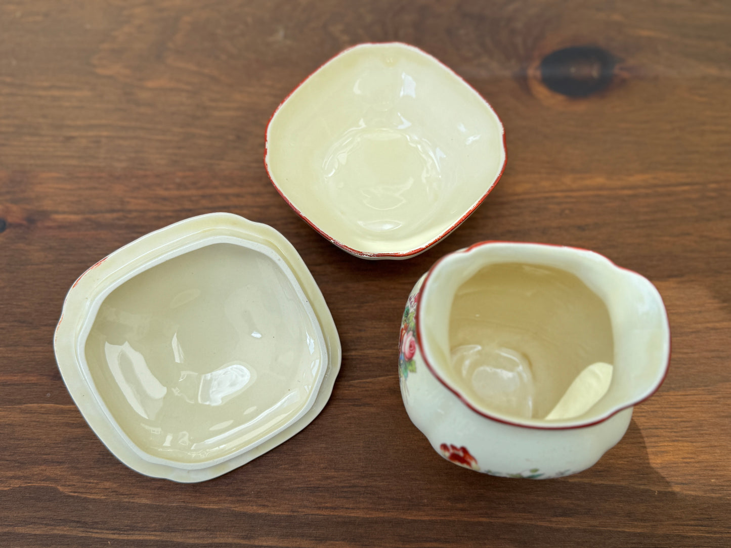 Antique, Victorian Lidded Soap Dish & Toothbrush Holder Set by Coalport