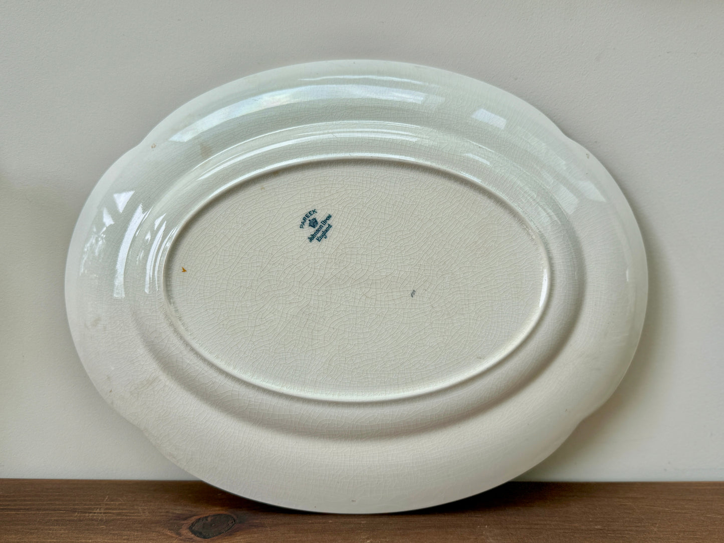 Antique Johnson Bros “PAREEK” Oval Serving Platter | c.1920s