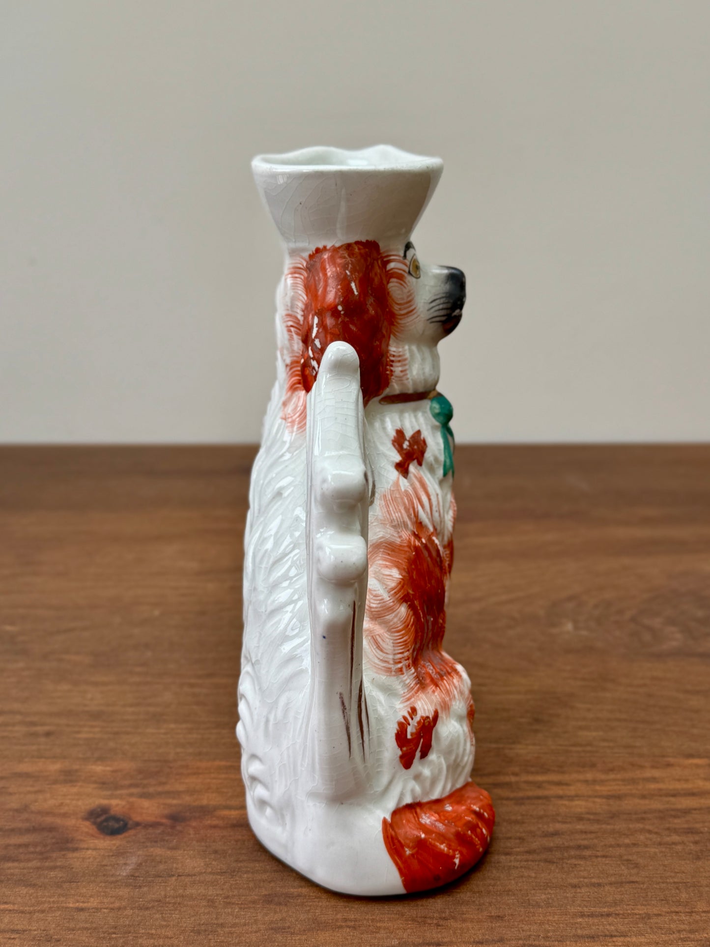 Antique Staffordshire Spaniel Jug c.1850s | Rare Design