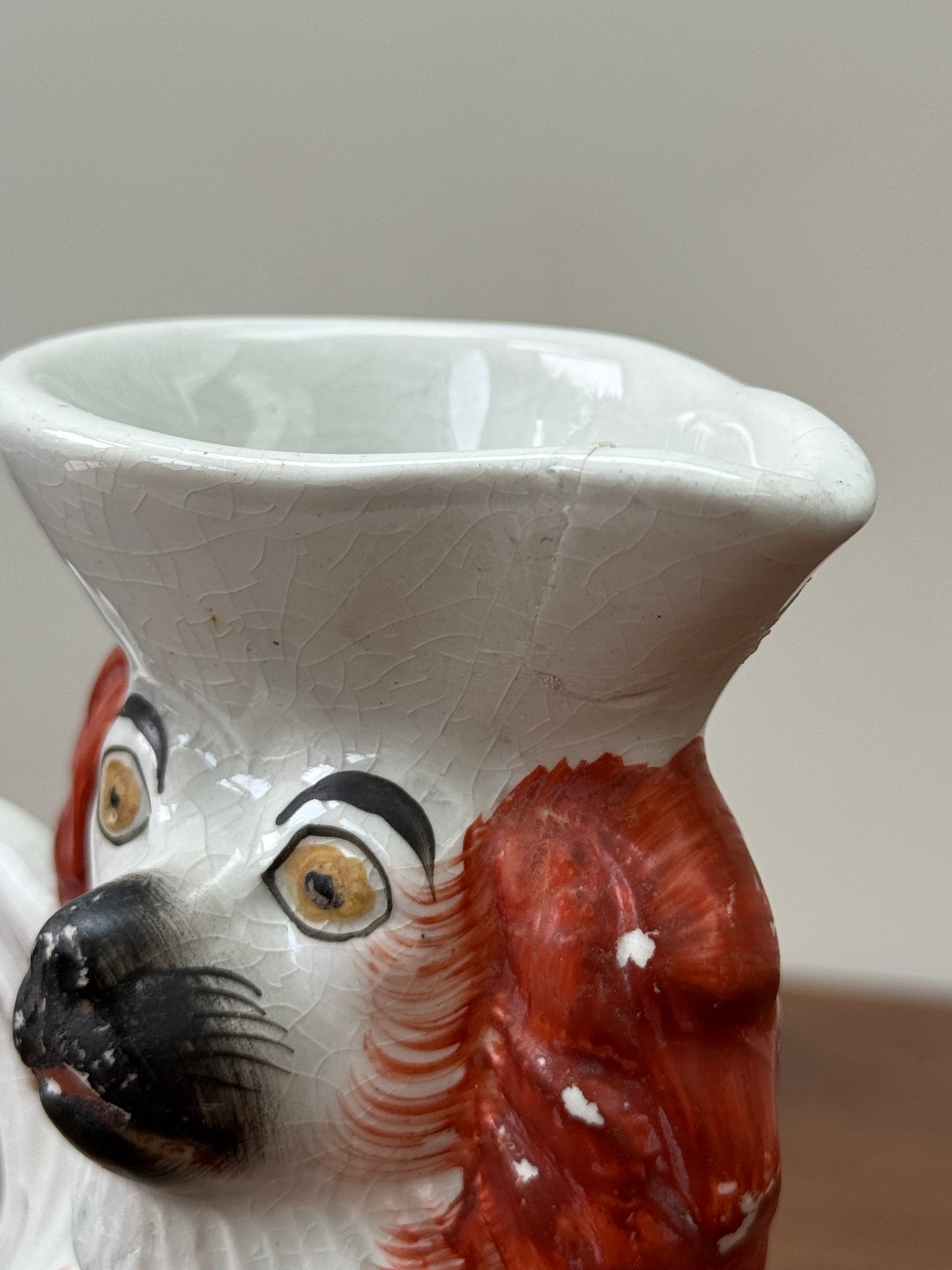 Antique Staffordshire Spaniel Jug c.1850s | Rare Design