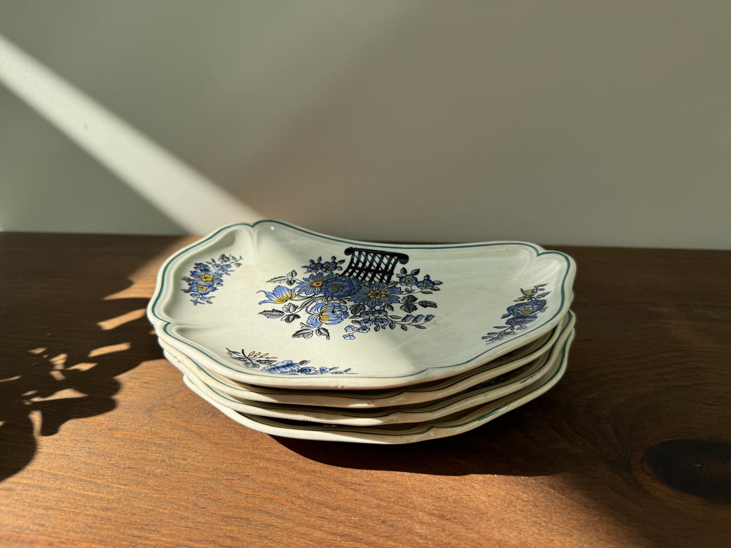 アンティーク、ウェッジウッド クレセントプレート(4枚セット)|1916年