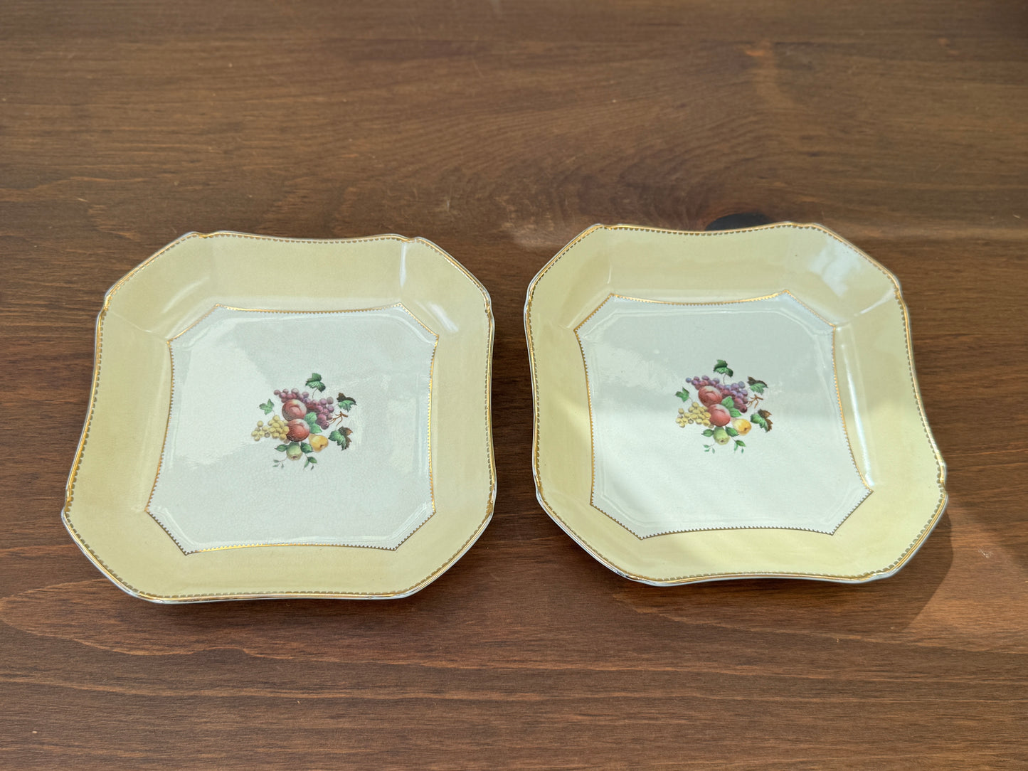 Pair of Antique Wheldon Ware Square Serving Bowls by F. Winkle & Co Ltd – c.1911 to 1925