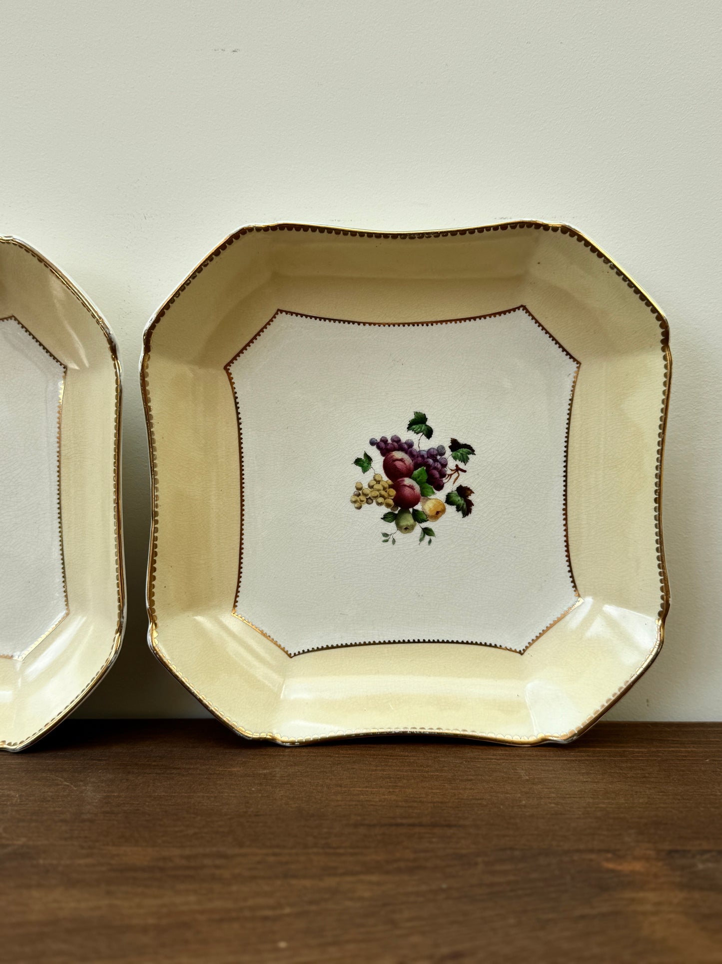 Pair of Antique Wheldon Ware Square Serving Bowls by F. Winkle & Co Ltd – c.1911 to 1925