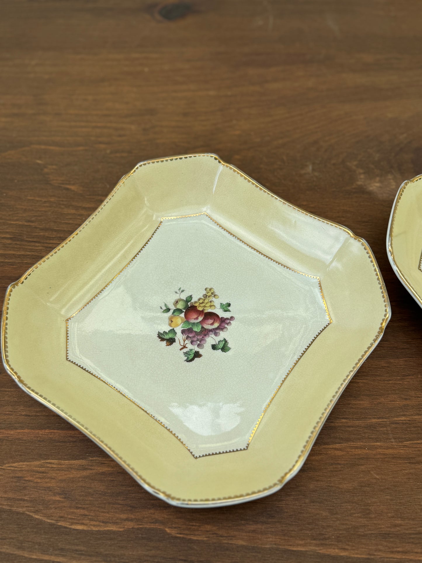Pair of Antique Wheldon Ware Square Serving Bowls by F. Winkle & Co Ltd – c.1911 to 1925