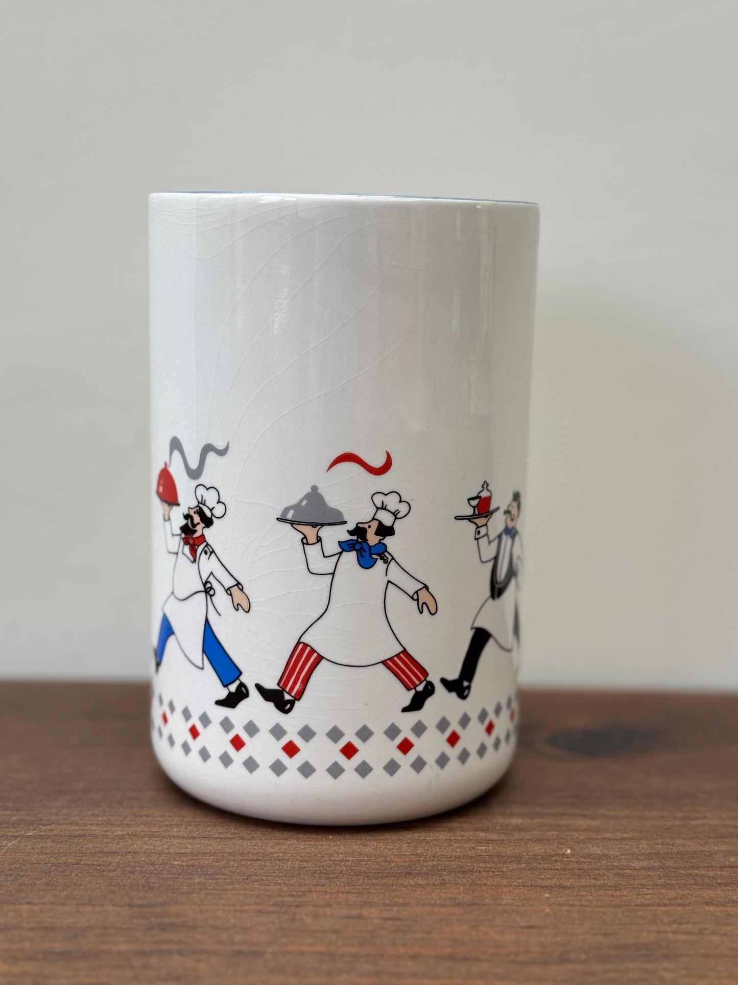 BHS Bon Appétit Ceramic Utensil Pot | Made in Britain | Retro Kitchenware