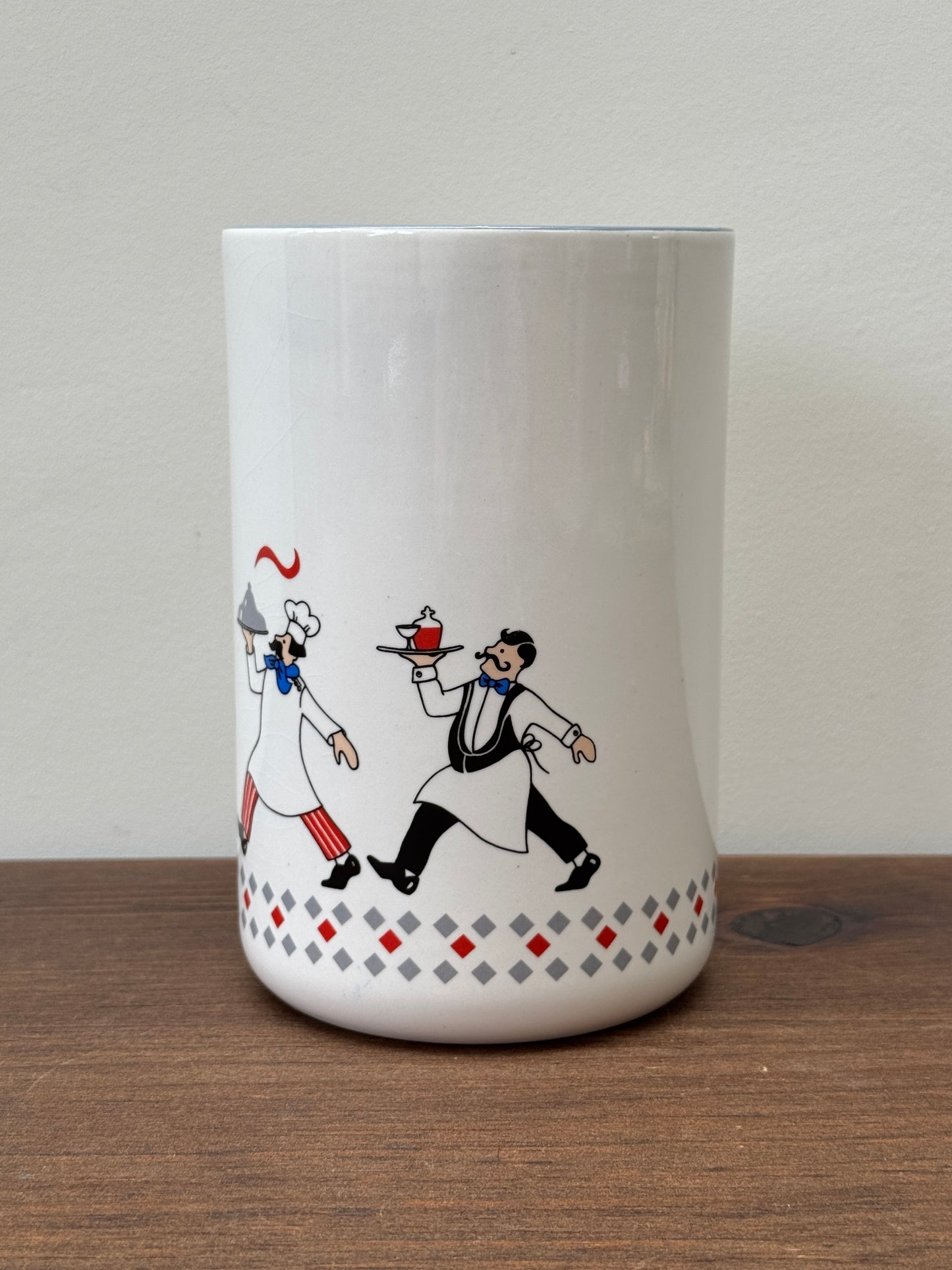 BHS Bon Appétit Ceramic Utensil Pot | Made in Britain | Retro Kitchenware