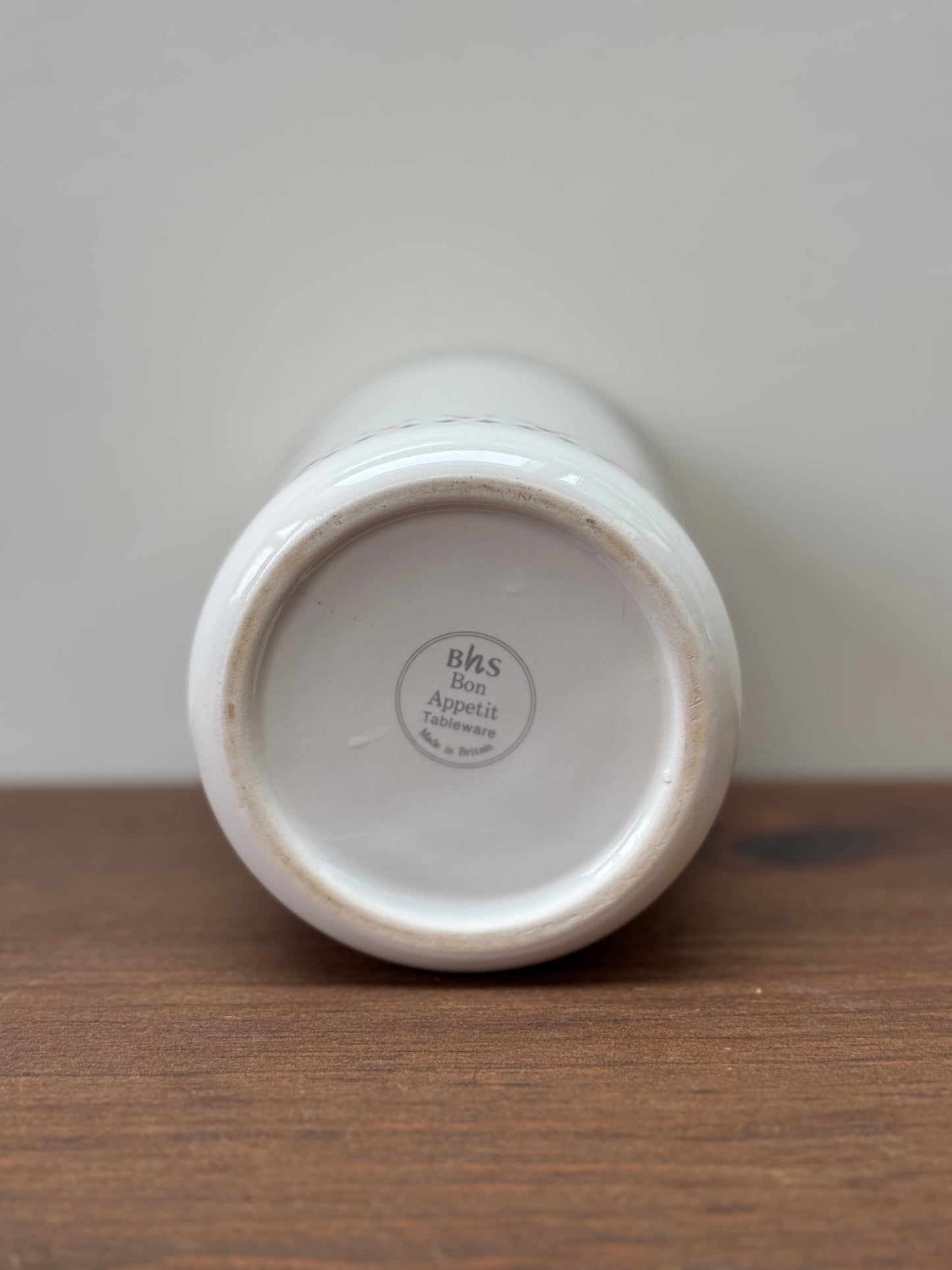 BHS Bon Appétit Ceramic Utensil Pot | Made in Britain | Retro Kitchenware