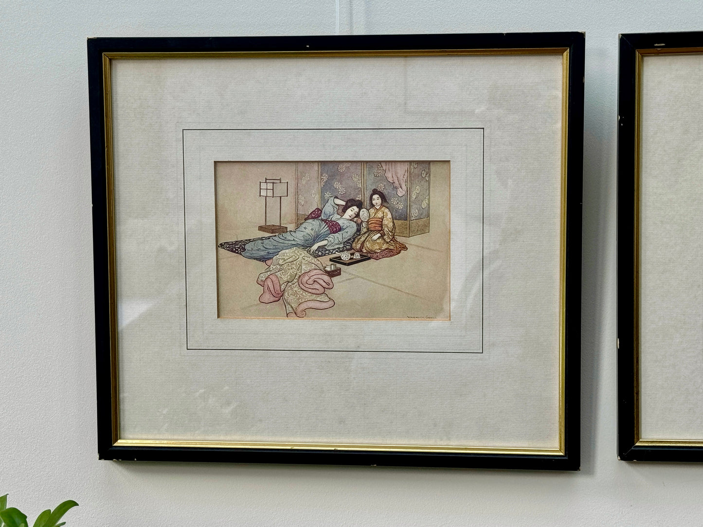 ウォーリック・ゴーブル作「松山鏡(1910)」額装イラスト|限定販売・C.1995年
