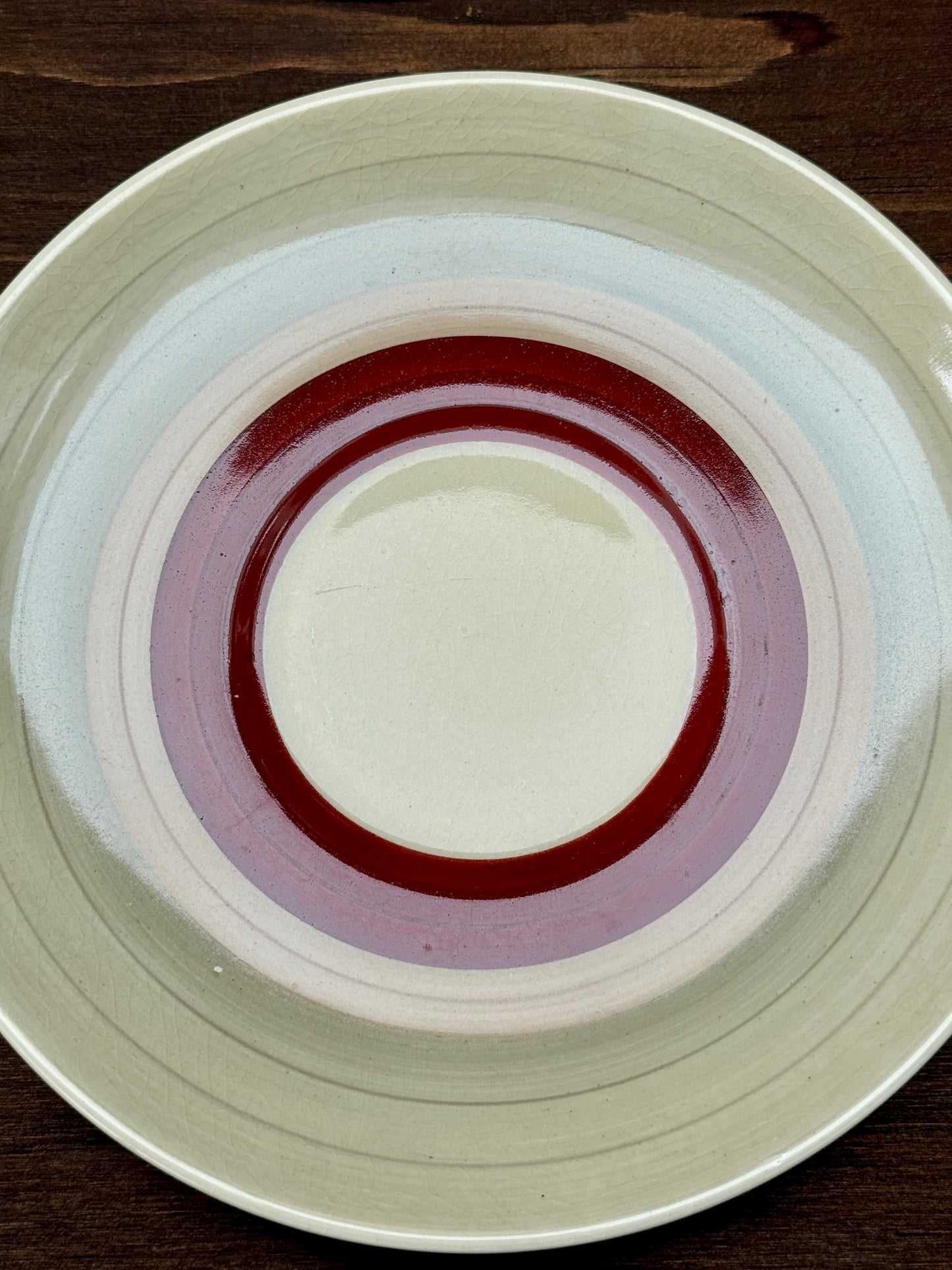 Susie Cooper Crown Works Burslem ‘Wedding Band’ Kestrel Shape Soup Cup & Saucer, C.1930s