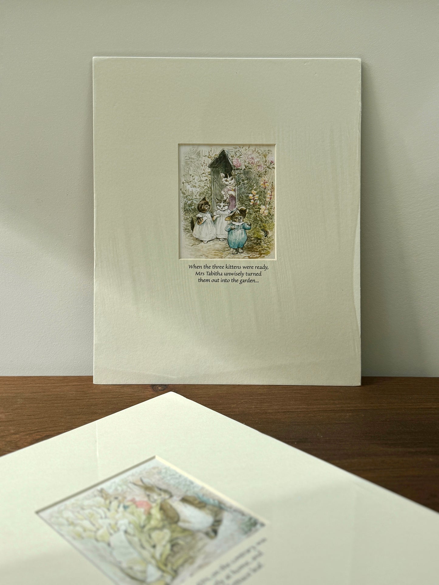 限定版 ビアトリクス・ポターのプリント:「タビタおくさんとこねこたち」ベアトリクス・ポター・ギャラリー展(2000年)