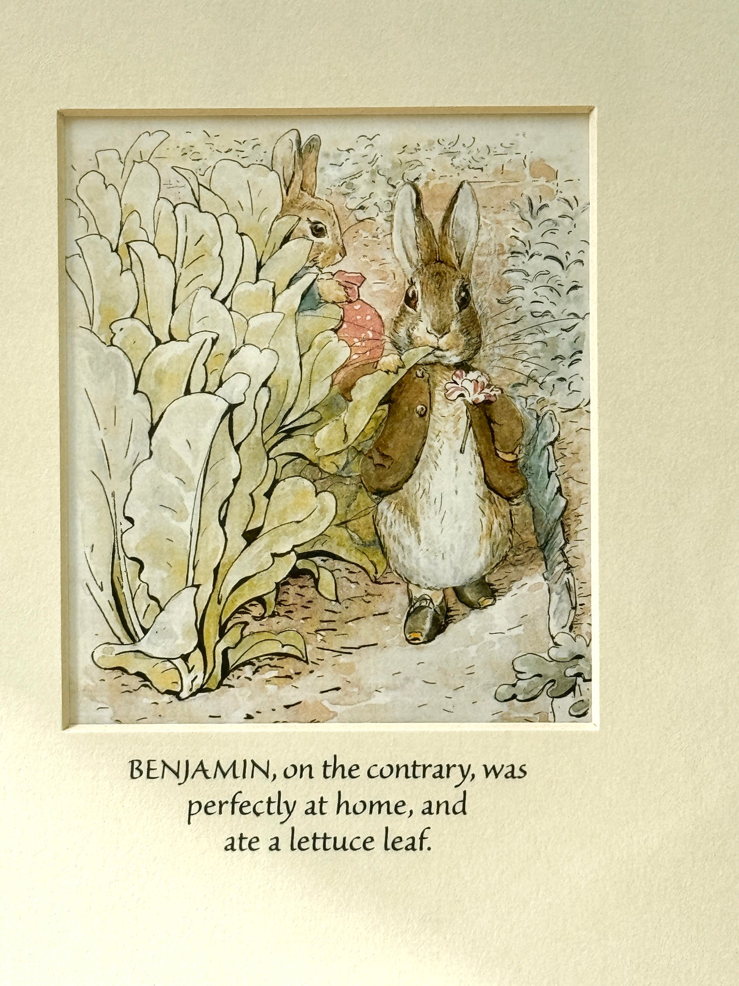 Limited Edition Beatrix Potter Print: ‘Benjamin Bunny’ from the Beatrix Potter Exhibition 2000