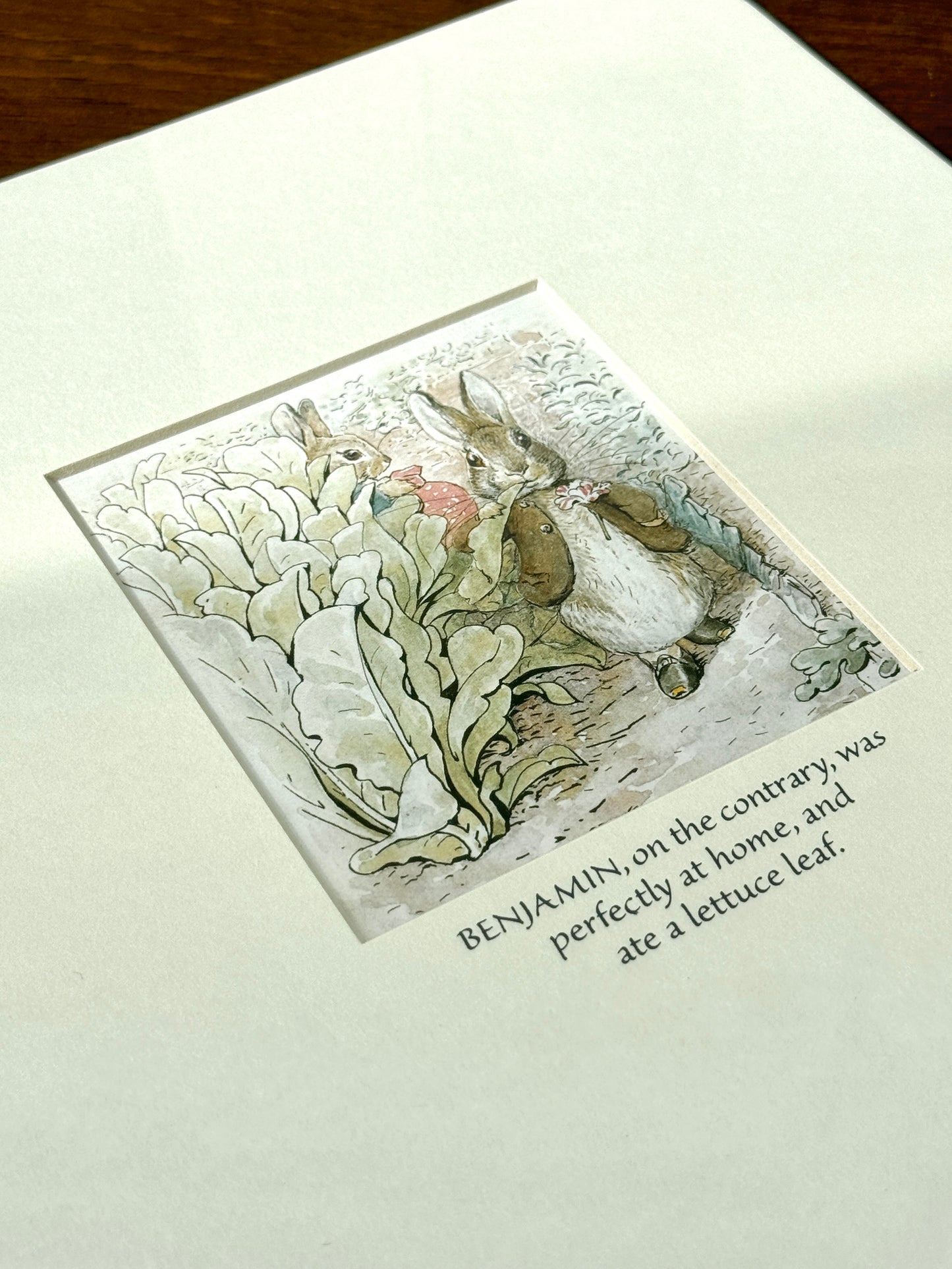 Limited Edition Beatrix Potter Print: ‘Benjamin Bunny’ from the Beatrix Potter Exhibition 2000