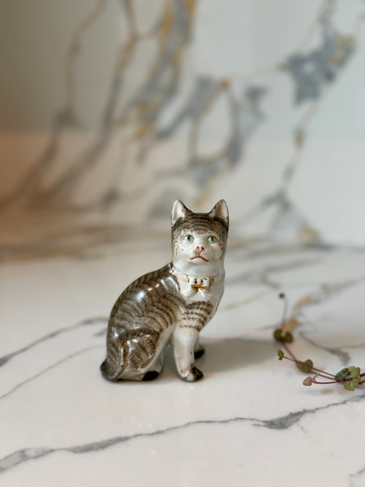 Antique Staffordshire Cat Figurine