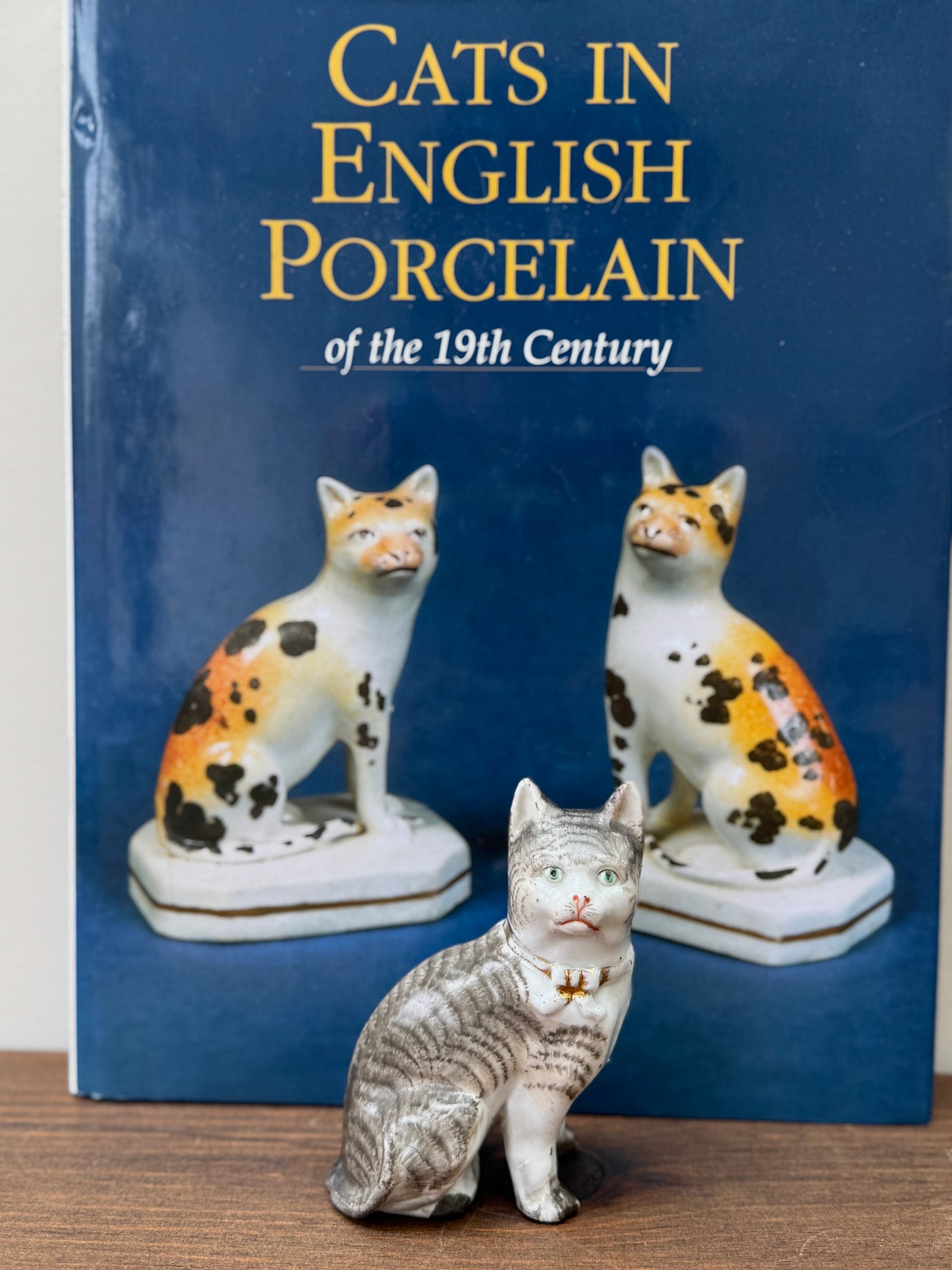 Antique Staffordshire Cat Figurine