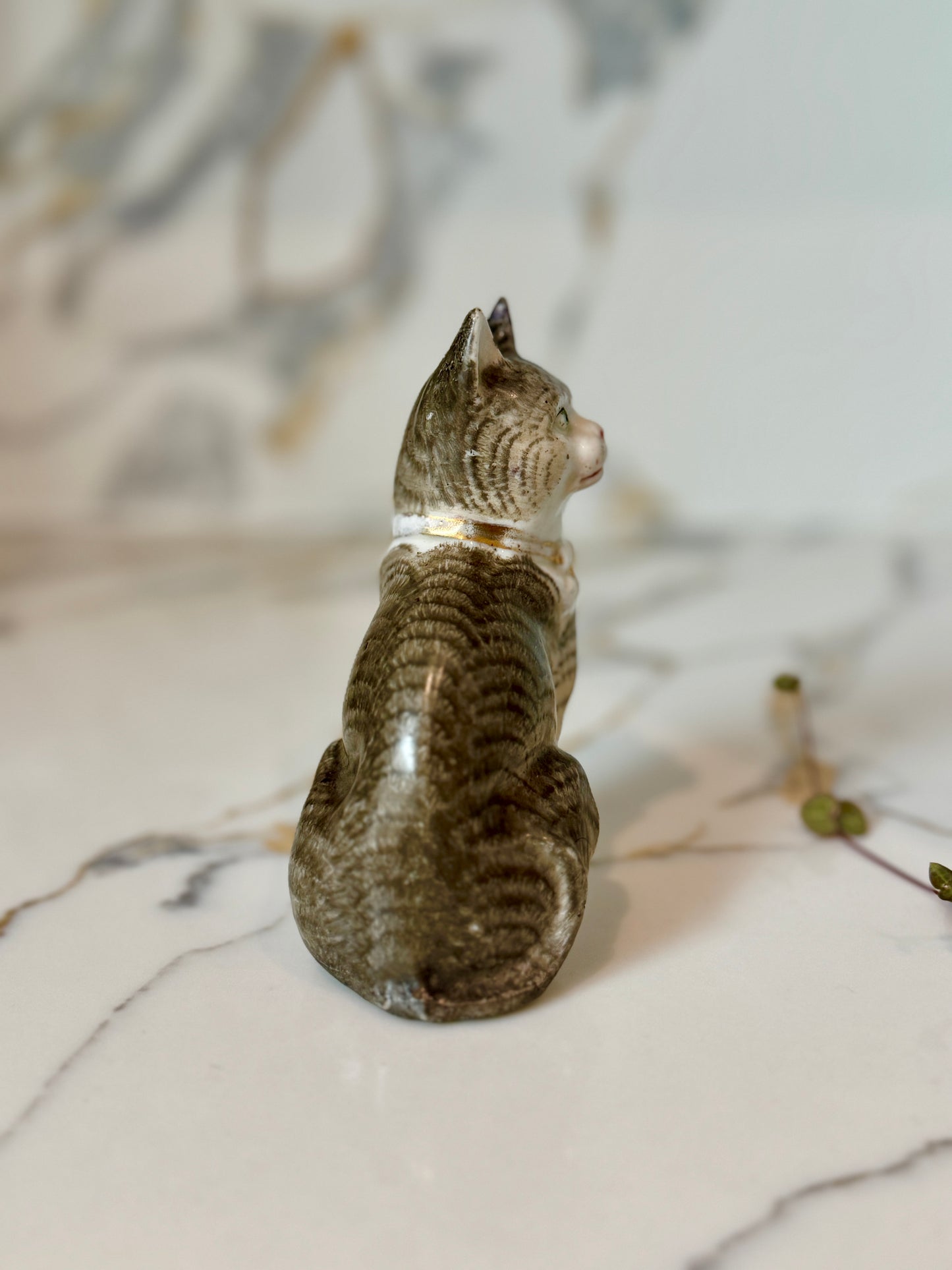 Antique Staffordshire Cat Figurine