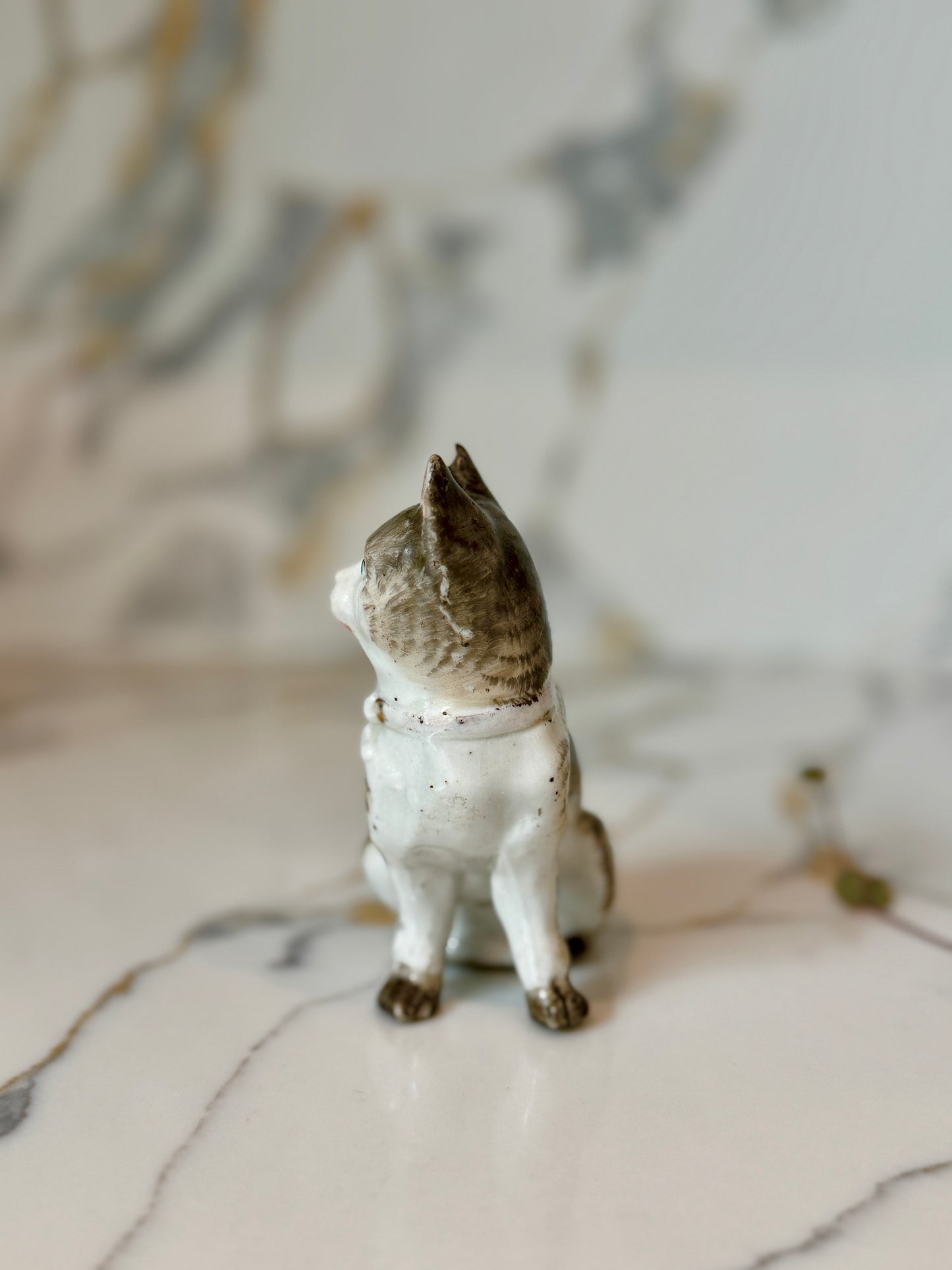 Antique Staffordshire Cat Figurine