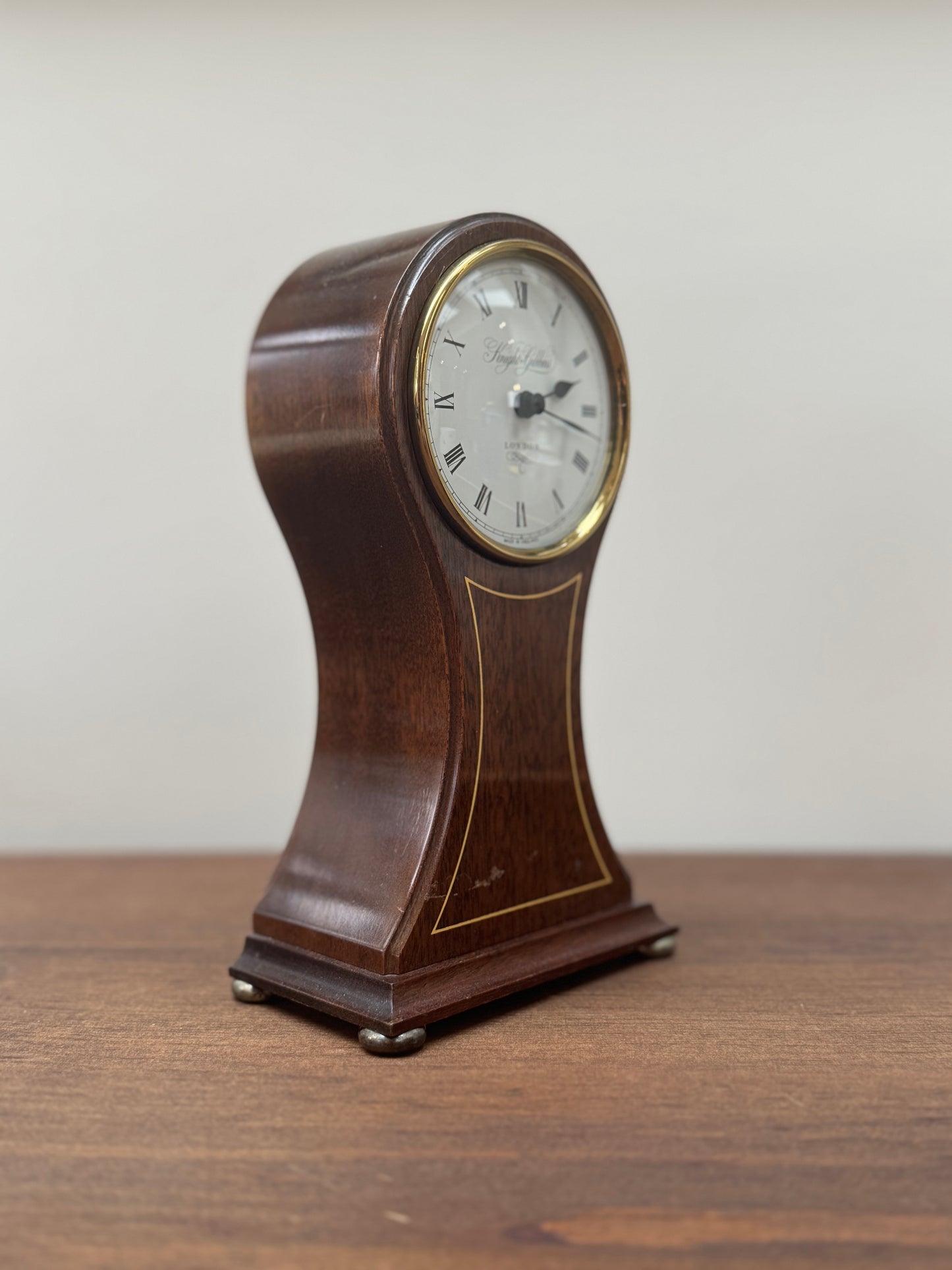 ヴィンテージ、ナイト&ギビンズ社ロンドン、マホガニーの置き時計 | 英国製