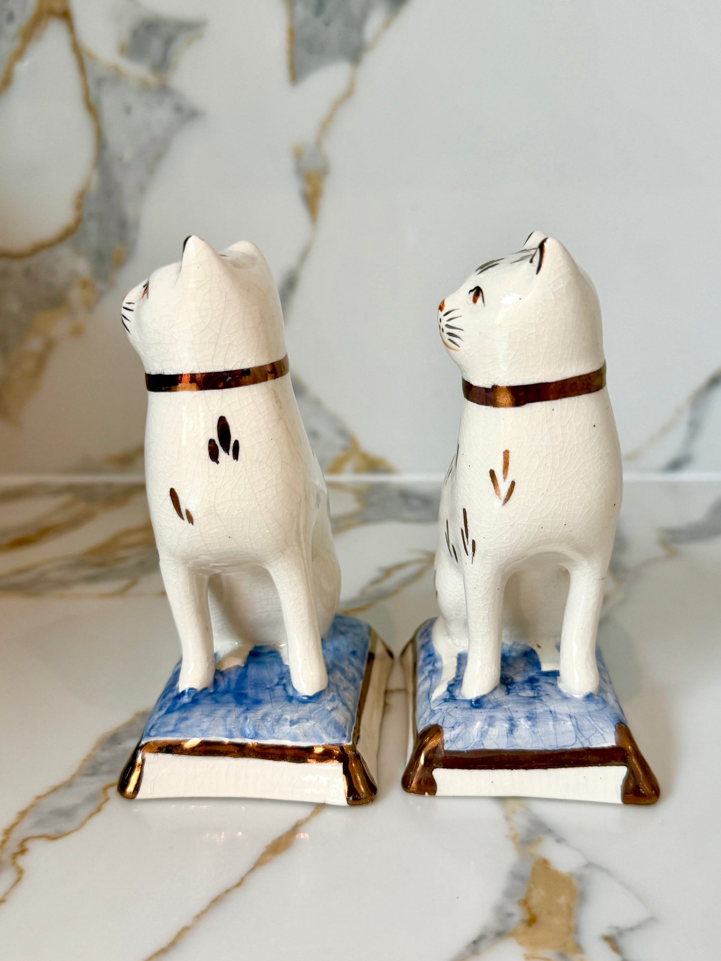 ヴィンテージ　アンティーク　スタッフォードシャーキャット　Vintage Antique Staffordshire Cats My Happy London Home マイ・ハッピー・ロンドン・ホーム　