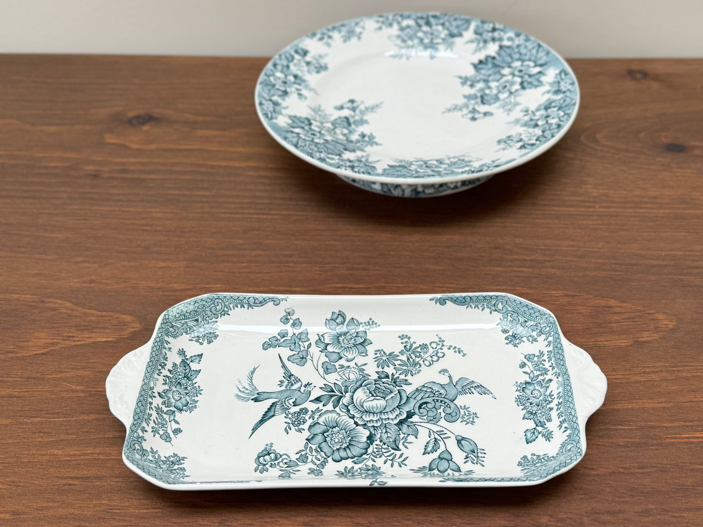 Vintage Enoch Wedgwood 'Asiatic Pheasants' Sandwich Plate, C.1970