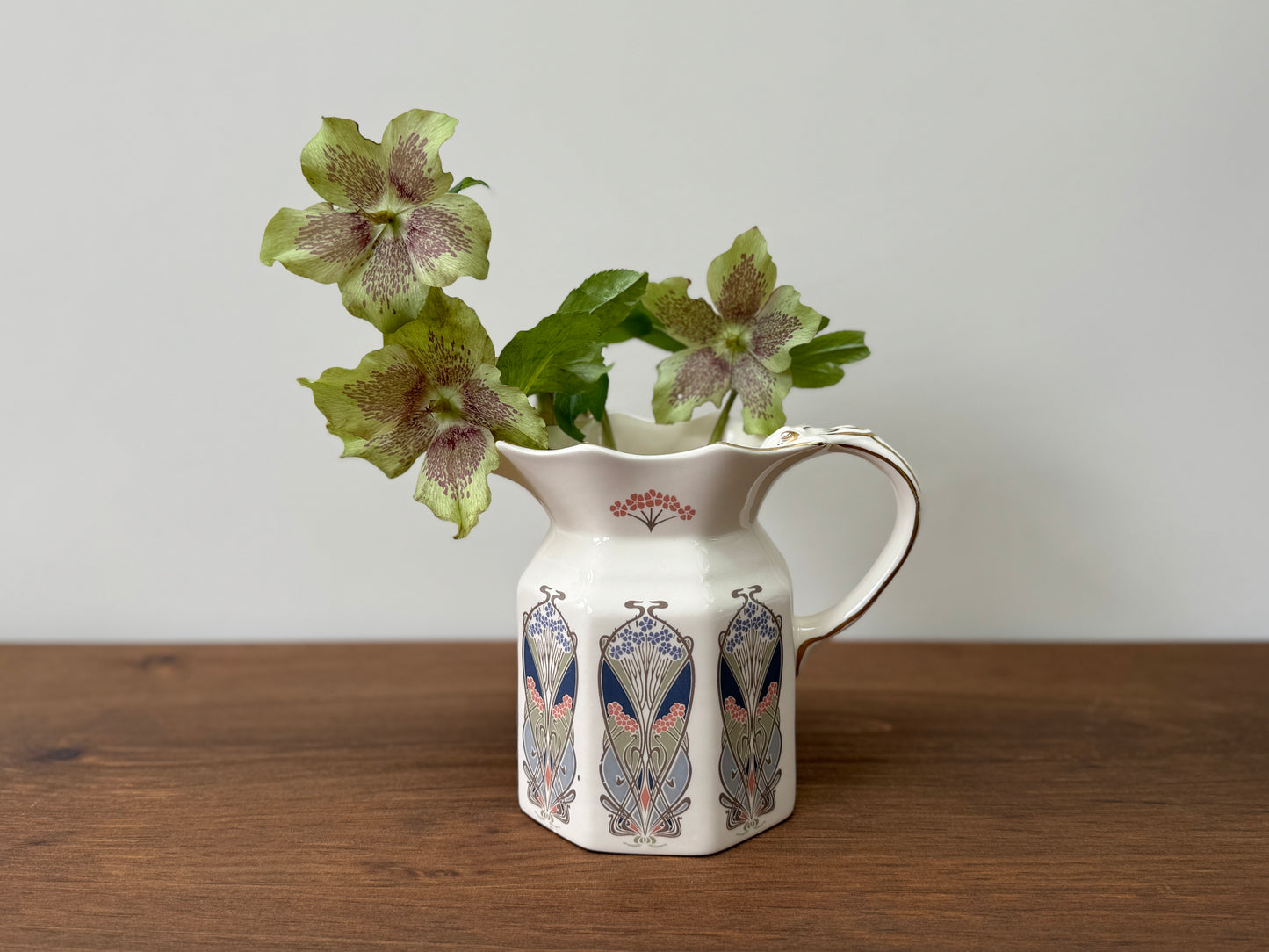 Vintage Masons Ironstone Jug/pitcher with Liberty London's 'IANTHE' Pattern, c.1987-Pitcher-Masons Ironstone-My Happy London Home