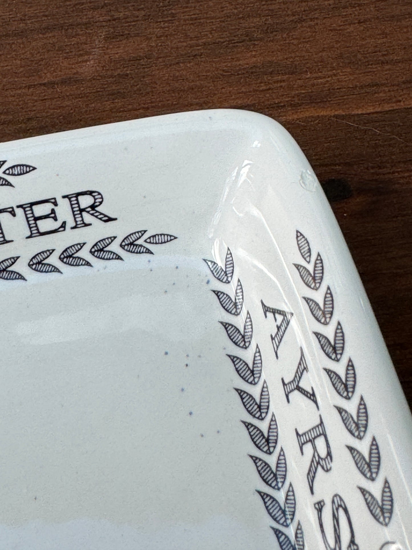 Vintage Butter Dish - Bridgewater 'Dairy Range', Hand made in England