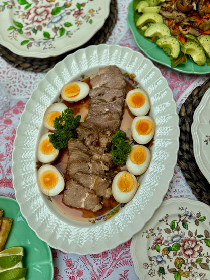 コープランド・スポード社、「ウィッカー・レーン」シリーズのサービングプラッター（オーバル）｜1933〜1969年頃