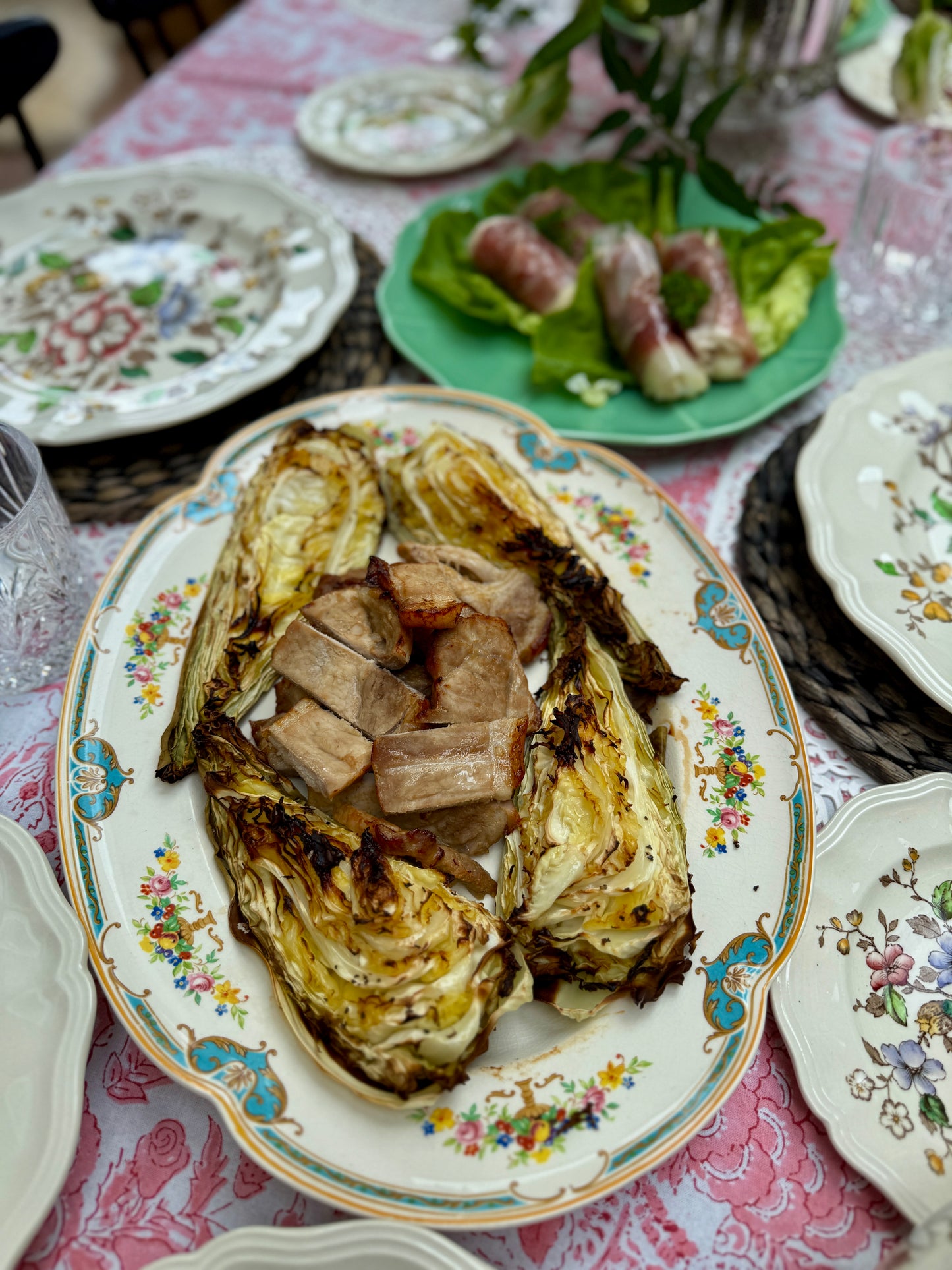 Antique Johnson Bros “PAREEK” Oval Serving Platter | c.1920s