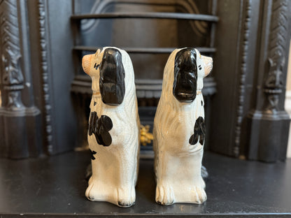 アンティーク、スタッフォードシャードッグ（スパニエル）ペア｜1850年頃