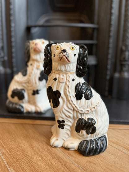 アンティーク、スタッフォードシャードッグ（スパニエル）ペア｜1850年頃