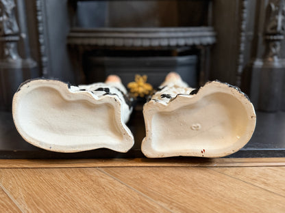 アンティーク、スタッフォードシャードッグ（スパニエル）ペア｜1850年頃