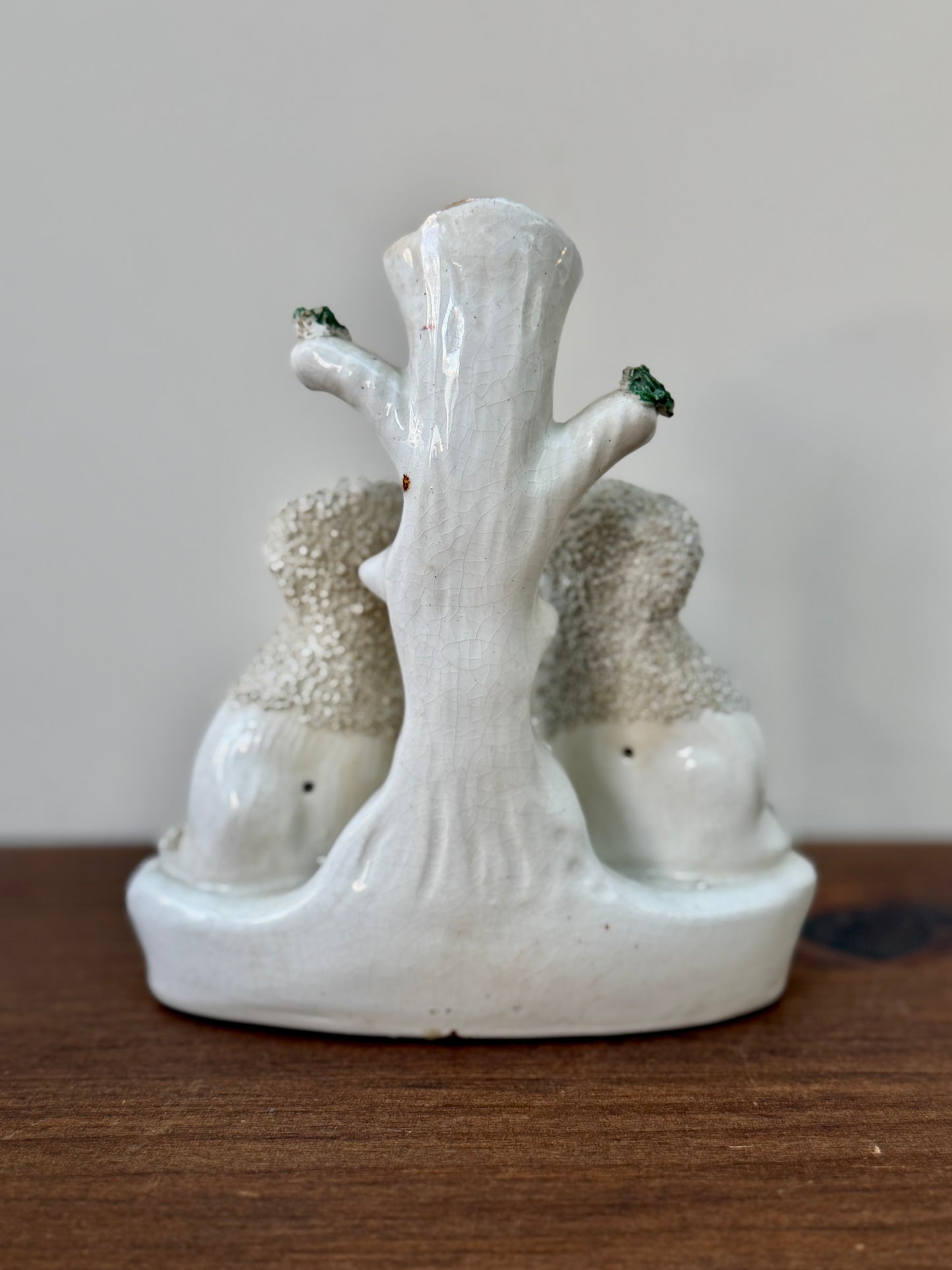 アンティーク、スタッフォードシャー プードルのスピルベース