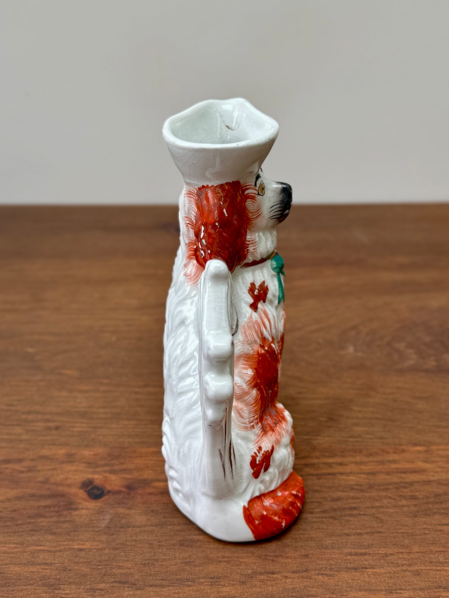 Antique Staffordshire Spaniel Jug c.1850s | Rare Design