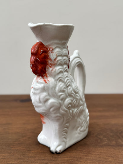 Antique Staffordshire Spaniel Jug c.1850s | Rare Design