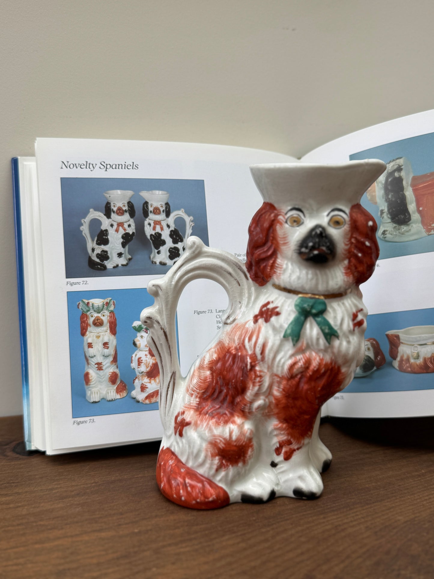 Antique Staffordshire Spaniel Jug c.1850s | Rare Design