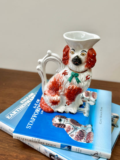Antique Staffordshire Spaniel Jug c.1850s | Rare Design