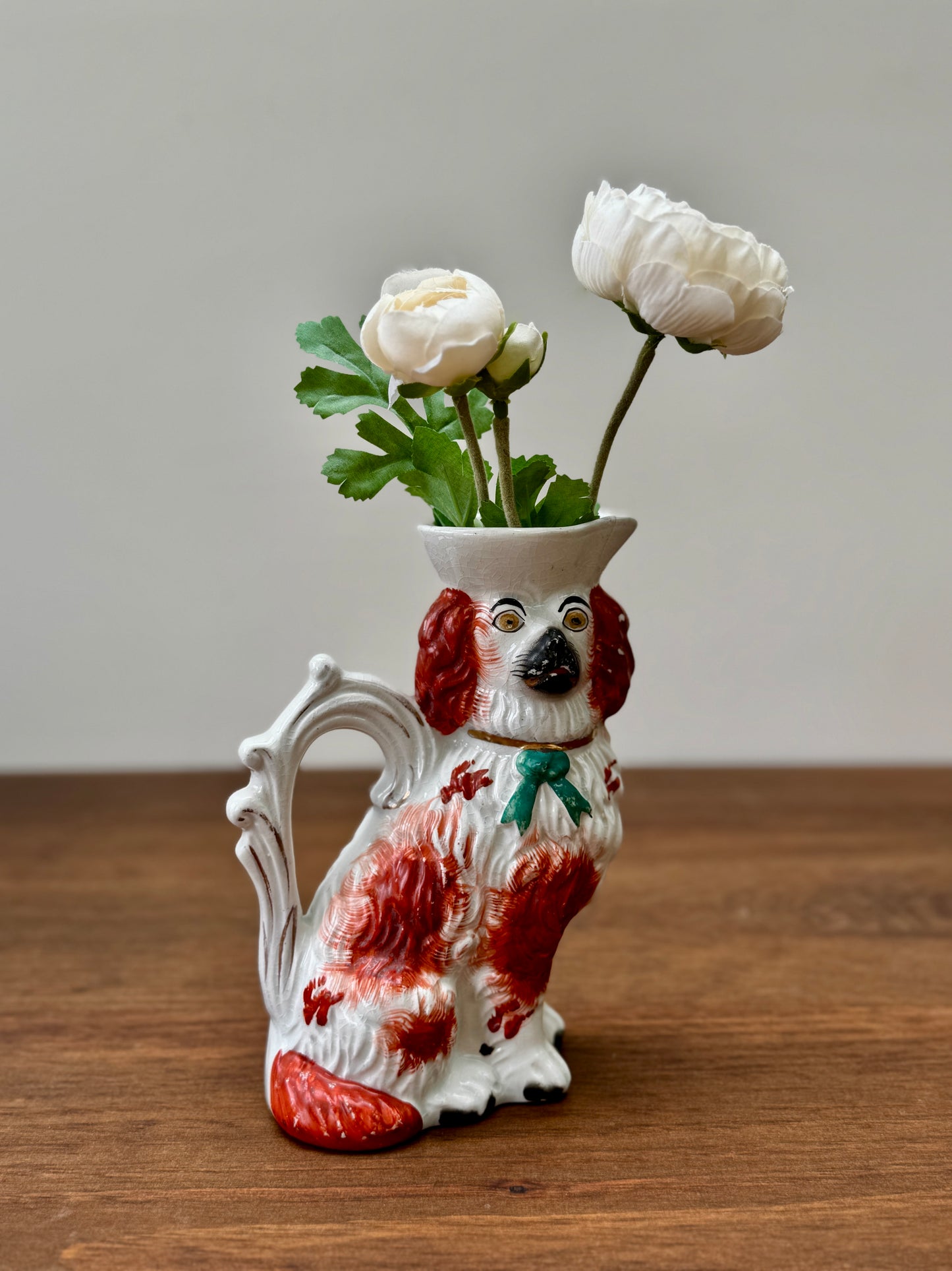 Antique Staffordshire Spaniel Jug c.1850s | Rare Design