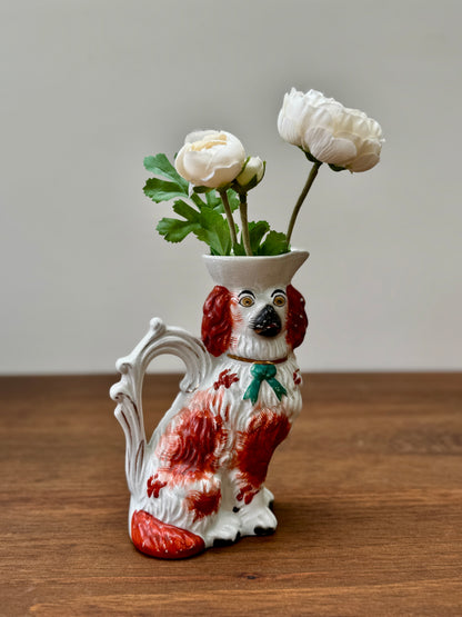 Antique Staffordshire Spaniel Jug c.1850s | Rare Design