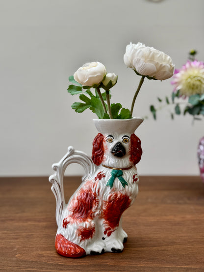 Antique Staffordshire Spaniel Jug c.1850s | Rare Design
