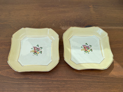 Pair of Antique Wheldon Ware Square Serving Bowls by F. Winkle & Co Ltd – c.1911 to 1925