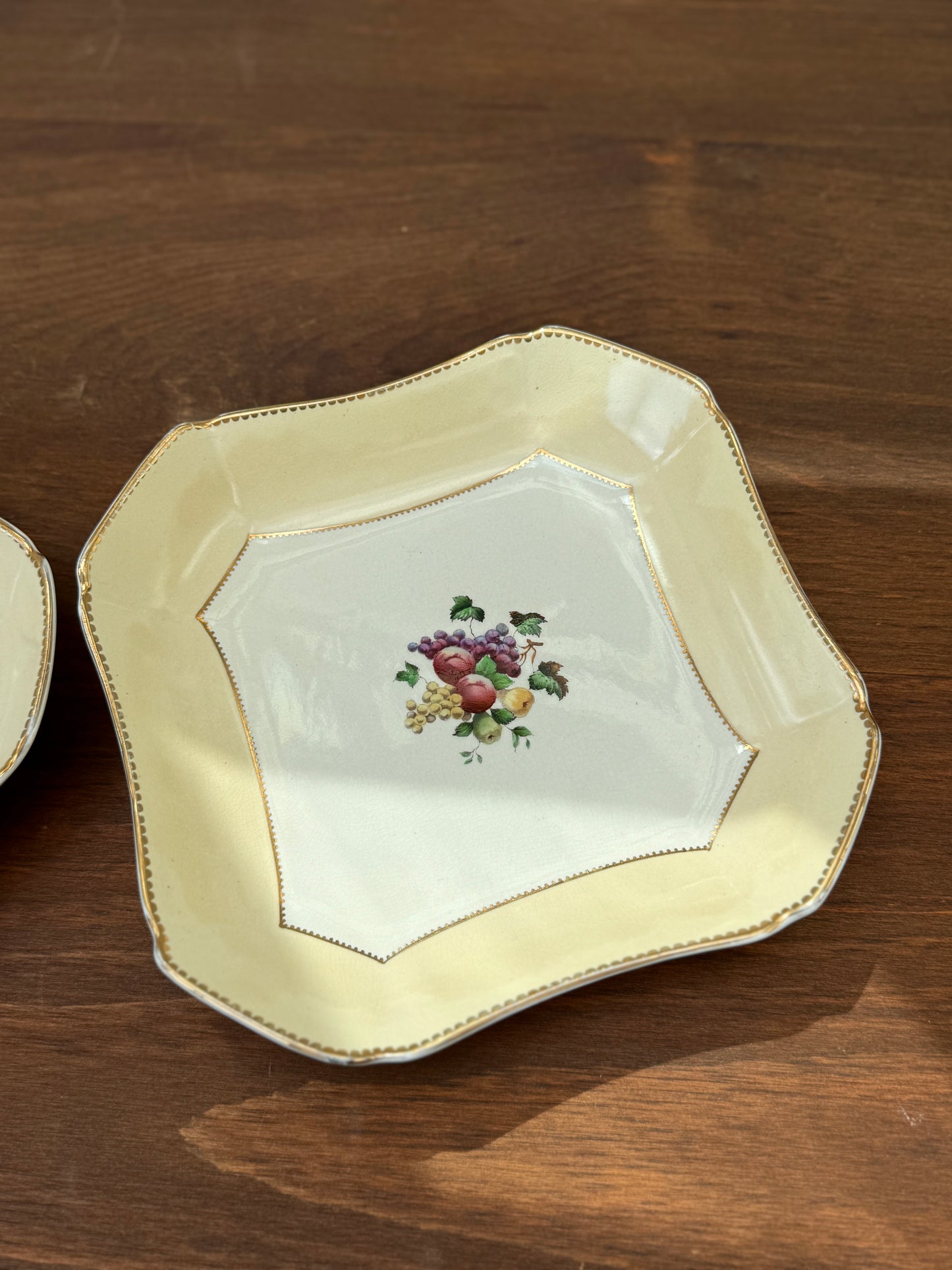 Pair of Antique Wheldon Ware Square Serving Bowls by F. Winkle & Co Ltd – c.1911 to 1925