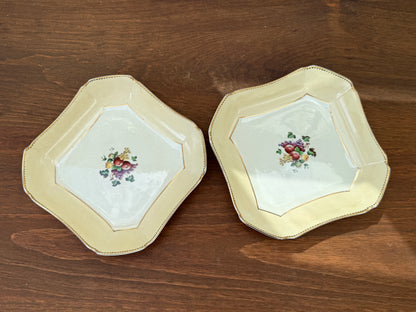 Pair of Antique Wheldon Ware Square Serving Bowls by F. Winkle & Co Ltd – c.1911 to 1925