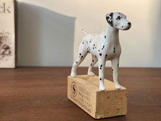 Beswick Dalmatian Figurine on Promotional Brick, Model D1763 | C.1960s - 1970s