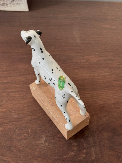 Beswick Dalmatian Figurine on Promotional Brick, Model D1763 | C.1960s - 1970s