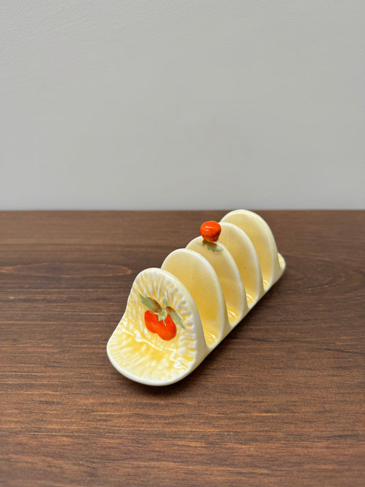 Crown Devon Toast Rack - Orange c.1930-1960s-Toast rack-Crown Devon-My Happy London Home