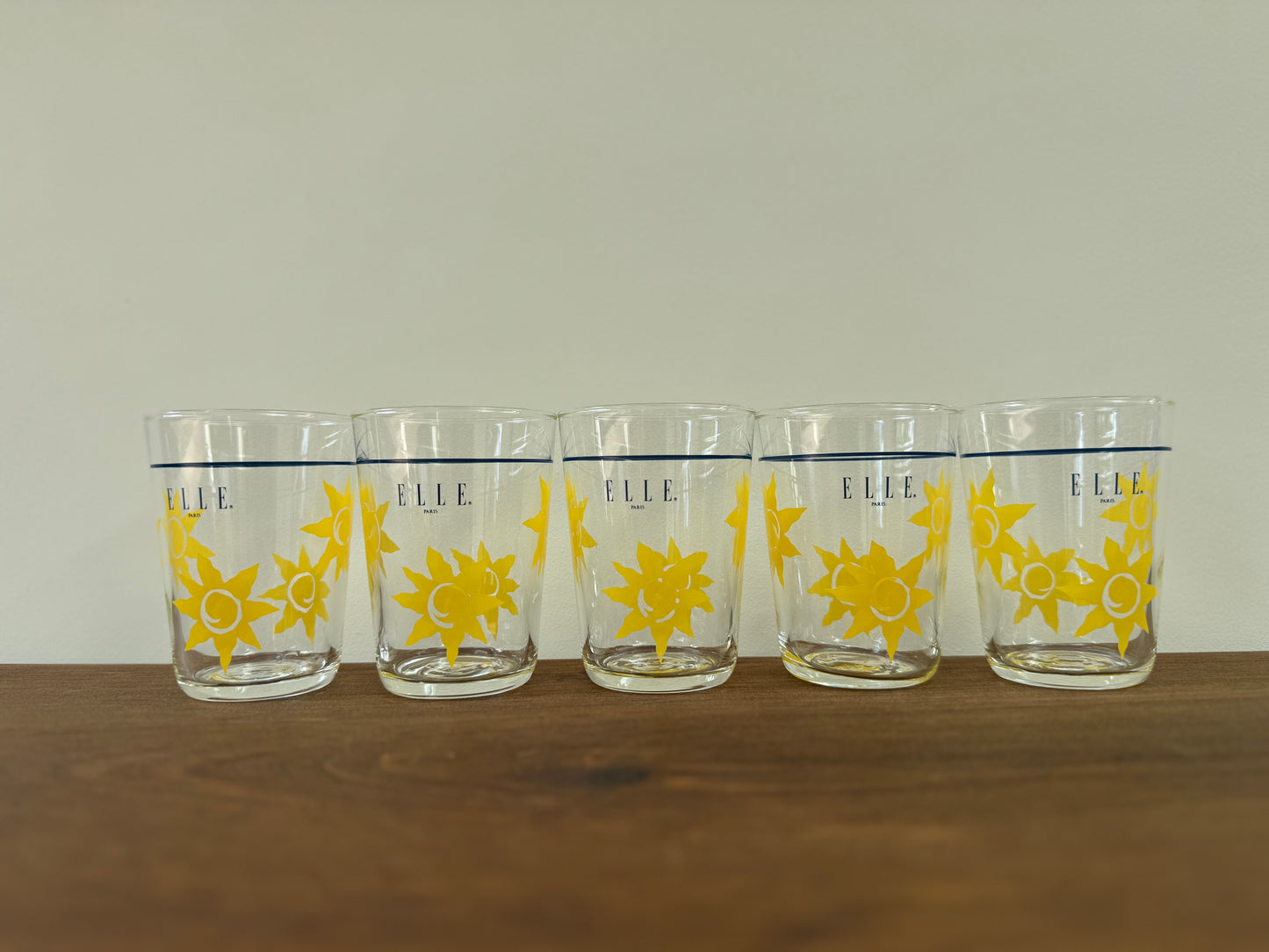 【フロム・ジャパン】Vintage Japanese Midcentury ELLE Paris Small Tumblers – Set of 5 by KAMAY