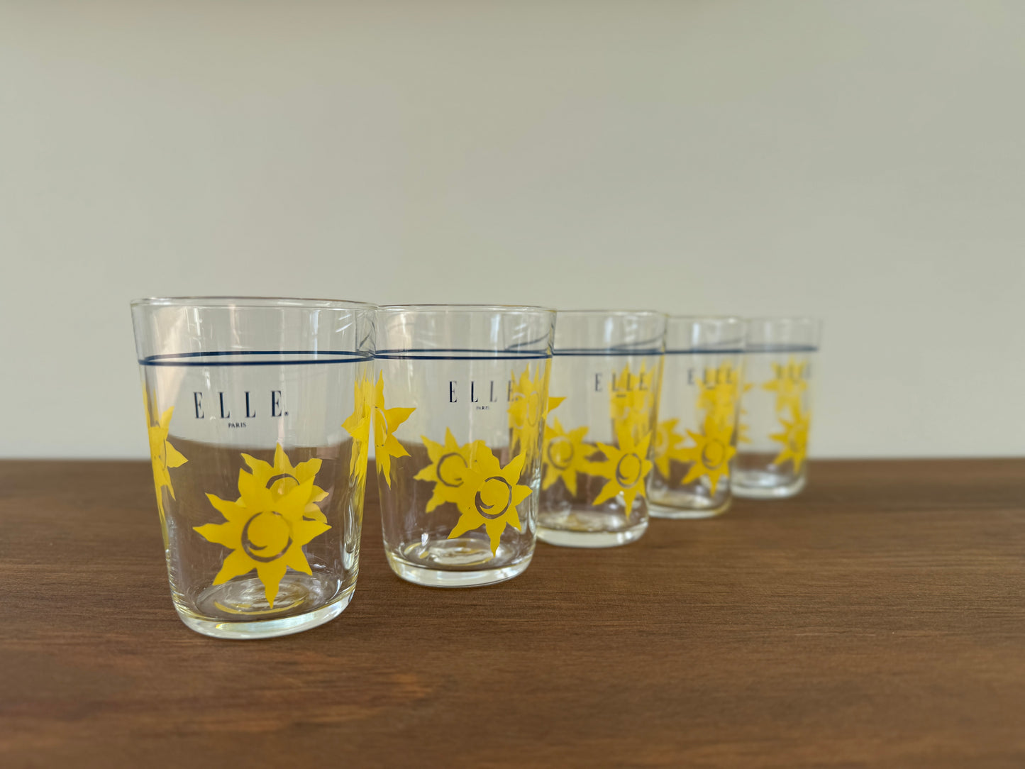 【フロム・ジャパン】Vintage Japanese Midcentury ELLE Paris Small Tumblers – Set of 5 by KAMAY