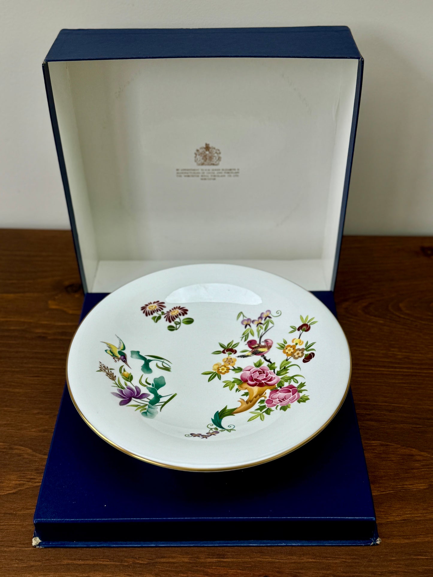 Royal Worcester Mandarin Birds Footed Cake Stand